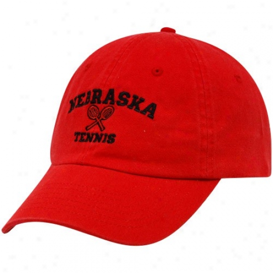 Nebraska Hats : Top Of The World Nrbraska Scarlet Tennis Sport Drop Adjustable Hats