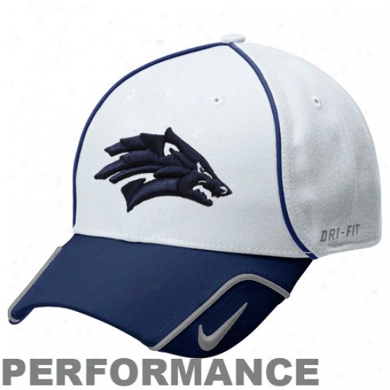 Nevada Wolf Pack Cap : Nike Nevada Wolf Pack White Legacy 91 2010 Coaches Adjustabe Performance Cap