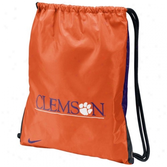 Nike Clemson Tigers Orange-purple Home & Away Gym Bag