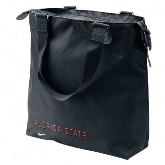Nike Florida State Semjnoles (fsu) Black Core Tote Bag