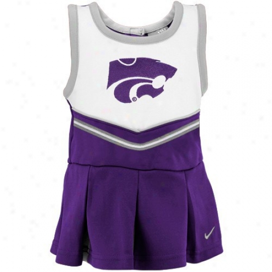 Nike Kajsas State Wildcats Preschool Purple 2-piece Cheerleader Dress Set