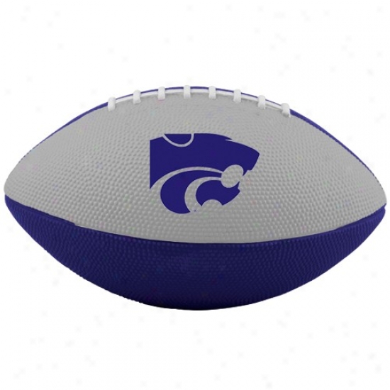 Nike Kansas State Wildcats Purple-grey 10'' Mini Football