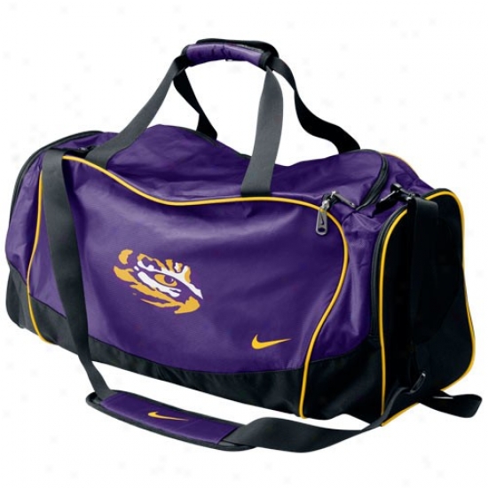 Nike Lsu Tigers Purple Brasilia Team Duffel Bag