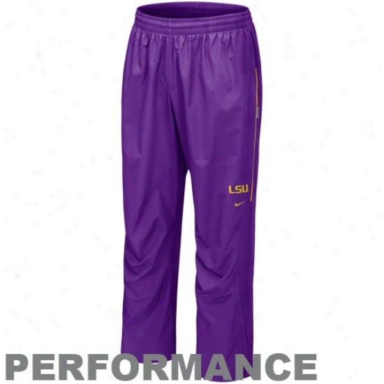 Nike Lsu Tigers Purple Run Blitz Performance Pants