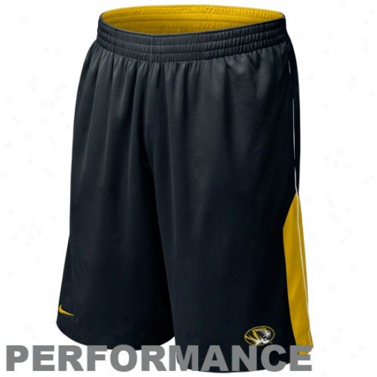 Nike Missouri Tigers Black-gold Reversible Performance Basketball Shprts