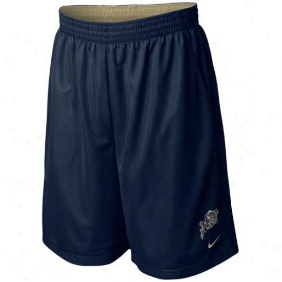 Nike Navy Midshipmen Navy Blue Classic Logo Mesh Shorts