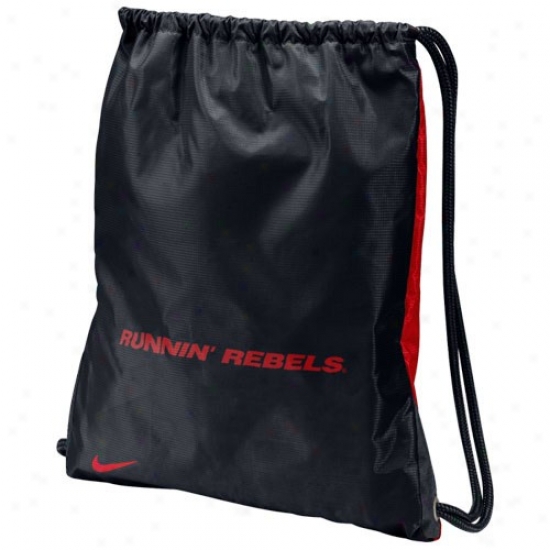 Nike Unlv Runnin' Rebels Black-red Home & Away Gym Bag