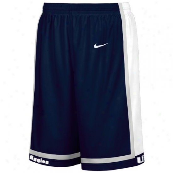Nike Utah Pomp Aggies Navy Blue Replica Baskebtall Shorts