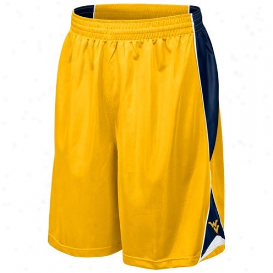 Nike West Virginia Mountaineers Gold Mad Ups Ensnare Shorts