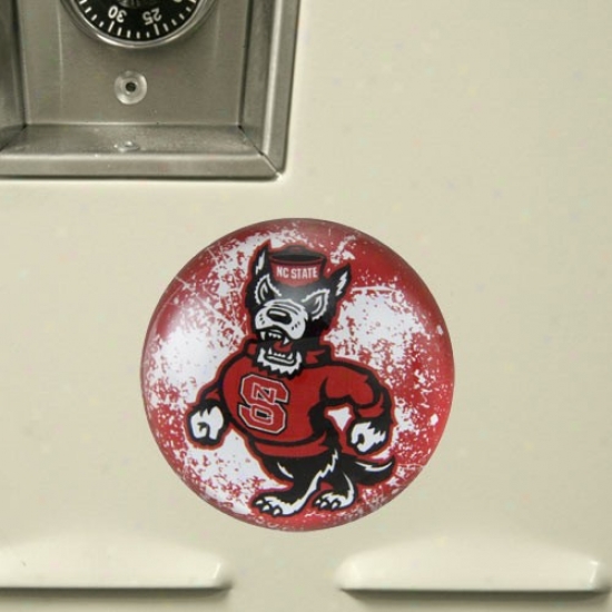 North Carolina State Wolfpack Mascot Paragon Crystal Magnet
