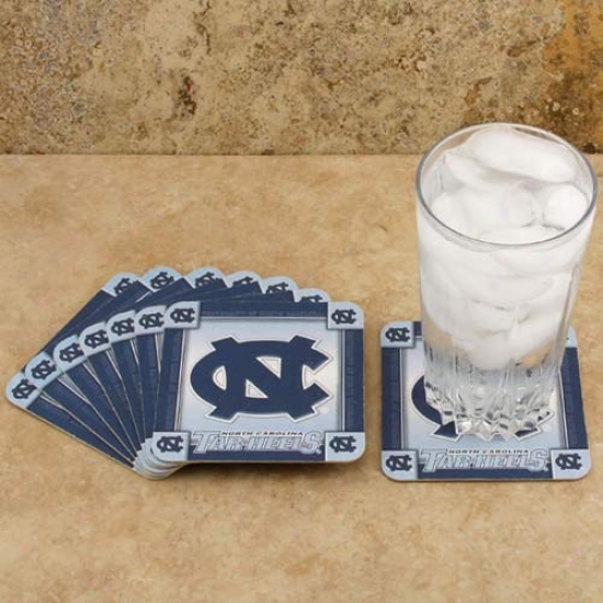 North Carolina Tar Heels (unc) 8-pack Absorbent Paperkrwft Coasters