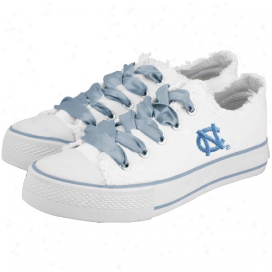 North Carolina Sailor Heels (unc) White Ladies Spirit Sneakers