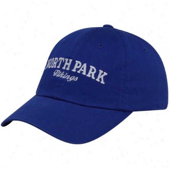 Noryh Park Vikings Hats : Top Of The World North Park Vikings Royal Blue Batters Up Adjustable Hats