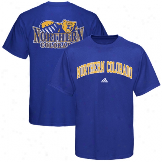North Coloradp Bears Tshirt : Adidas Northern Colorado Bears Royal Blue Relentless Tshirt