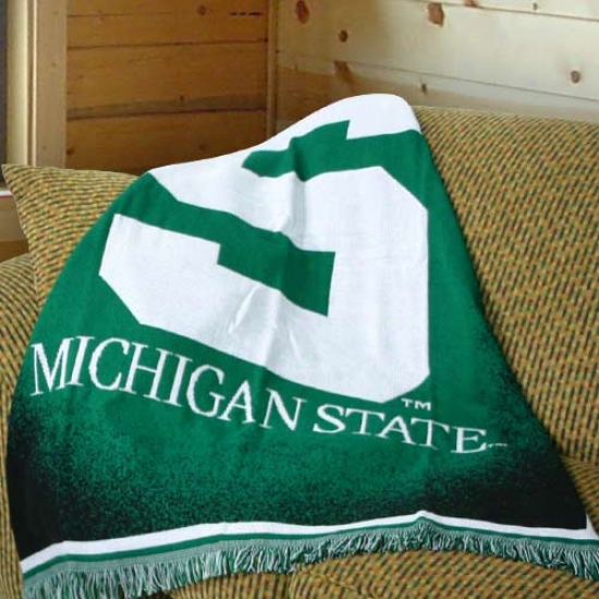 "northwest Michigan State Spartans 48""x60" Focus Series Acrylic Triple Woven Blanket Throw"