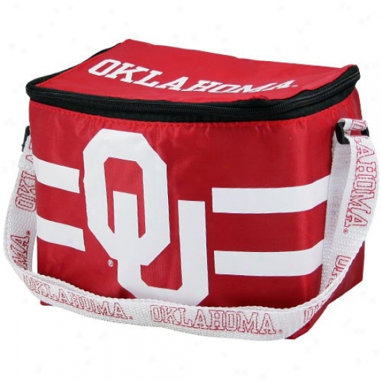 Omlahoma Sooners Crimson Insulated Lunch Bag