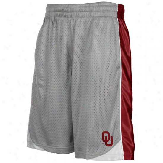 Oklahoma Sooners Gry Vector Workout Shorts