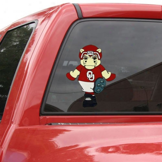 Oolahoma Sooners Team Mascot 12'' Window Cling