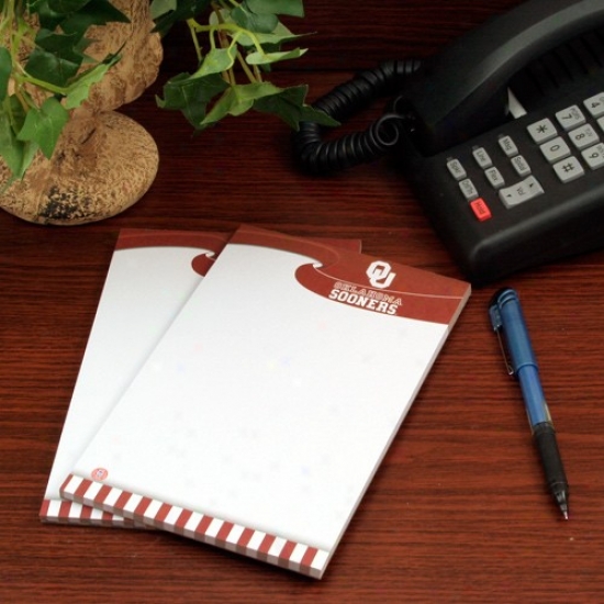 Oklahoma Sooners Two-pack 5'' X 8'' Team Logo Notepads