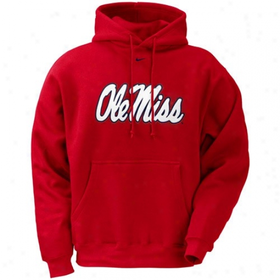 Ole Miss Rebels Sweatshirts : Nike Mississippi Rebels Principal Tackle Twill Logo Sweatshirts