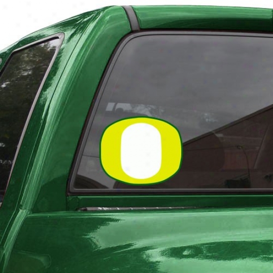 "oregon Ducks 8"" X 8"" Color Team Logo Car Decal"
