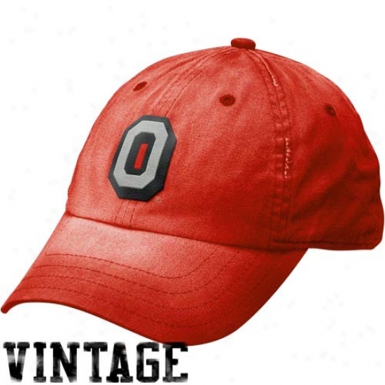 Osu Buckeyes Hat : Nike Osu Buckeyes Ladies Sccarlet Vault Vintage Adjustable Hat