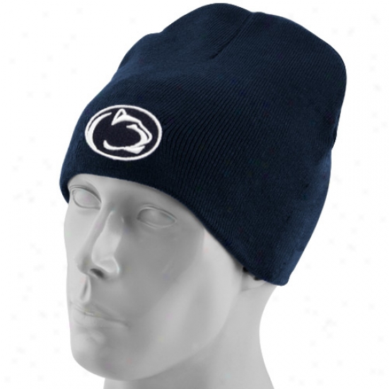 Penn State Hats : Top Of The World Penn State Navy Easy Does It Knit Besnie