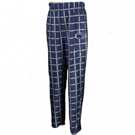 Penn State Nittany Lions Youth Navy Blue Cover Plaid Pajama Pants