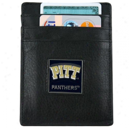 Pittsburgh Panthers Wicked Leather Card Holder & Money Clip