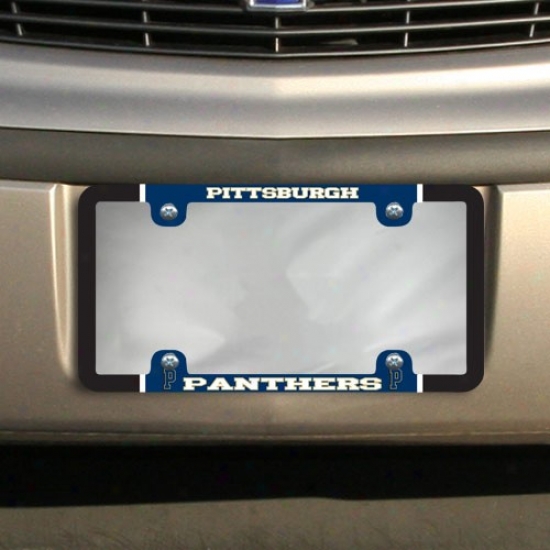 Pittsburgh Panthers Thin Rim Mini-logo License Plate Frame