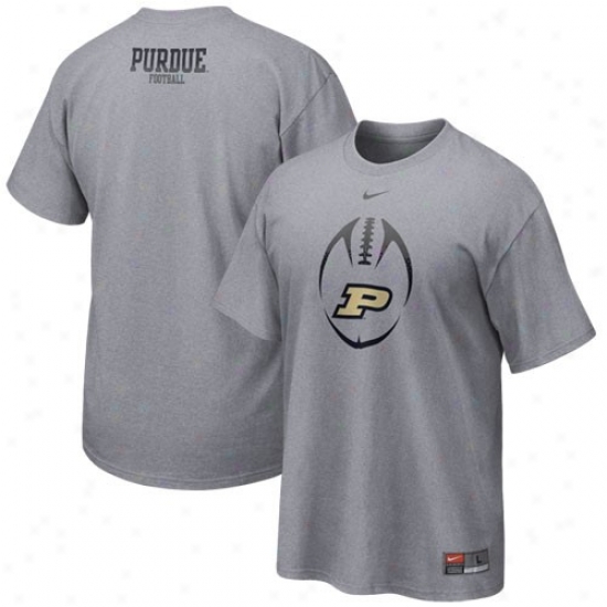 Purdue Boilermakers Tshirt : Nike Purdue Boilermakers Ash 2010 Team Issue Tshirt