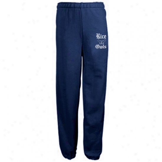 Rice Owls Navy Blue Logo Sweatpants