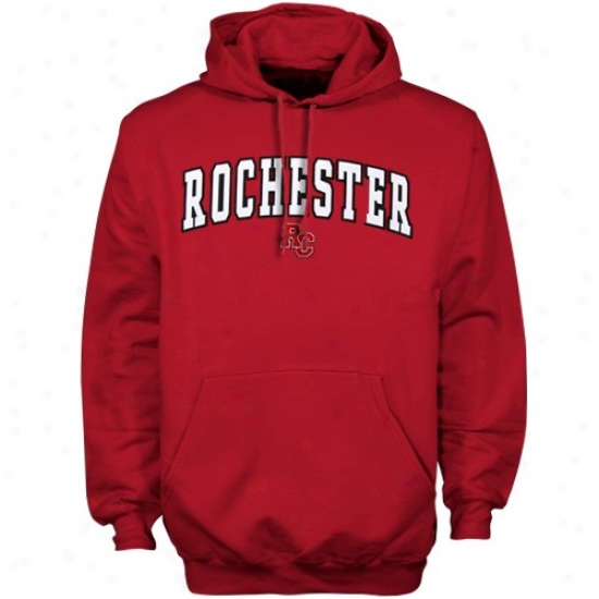 Rochester College Warriors Hoodie : Rochester Society Warriors Red Player Pro Arched Hoodie