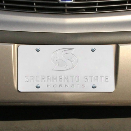 Sacramentl State Hornets Satin Permit Plate