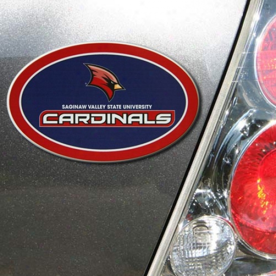 Saginaw Valley State Cardinals Oval Magnet