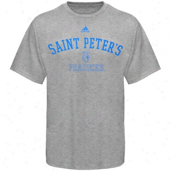 Saint Peter's Peacocks Shirt : Adiads Saint Peter's Peacocks Ash 2009 Practice Shirt