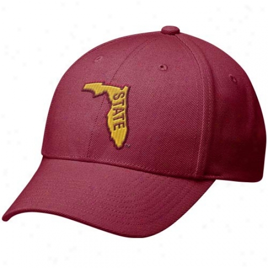 Seminoles Gear: Nike Seminoles (fsu) Garnet Vautl Legacu 91 Swoosh Flex Hat