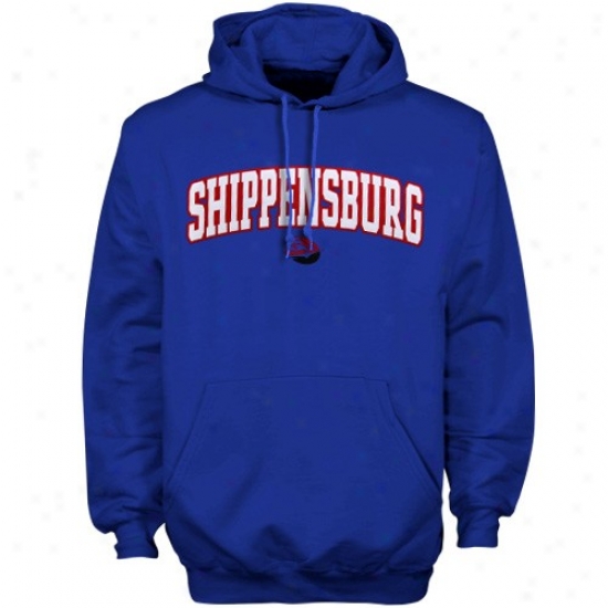 Shippensburg Raiders Sweatshirts : Shippensburg Raides Royal Blue Player Pro Arch Sweatshirts