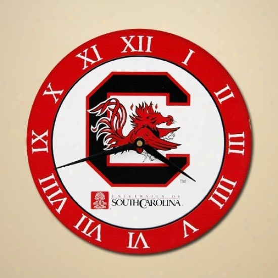South Carolina Gamecocks 12'' Wooden Wall Clock