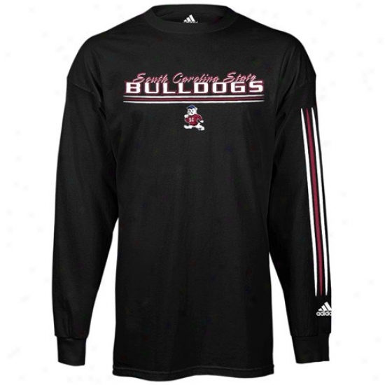 South Carolina State Bulldogs Shirt : Adidas South Carolina State Bulldogs Black Team Vision Long Sleeve Shirt