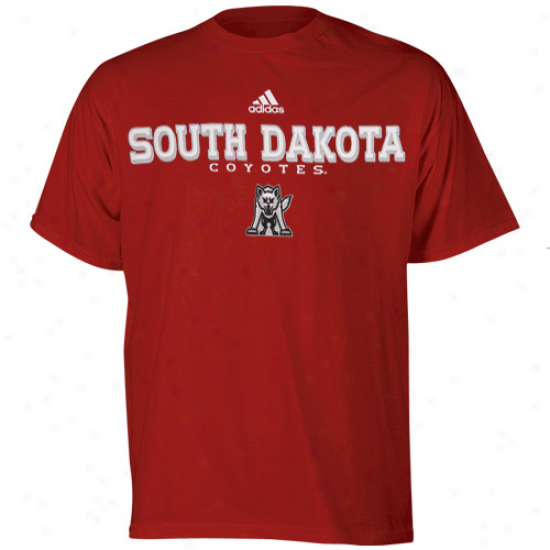South Dakota Coyotes Shirt : Adidas South Dakota Coyotes eRd True Basic Shirt
