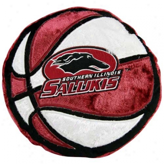 Southern Illinois Salukis 14'' Team Logo Basketball Plush Pillow
