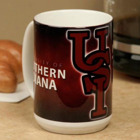 Southern Indiana Screaming Eagles White 15oz. Ceramic Mug