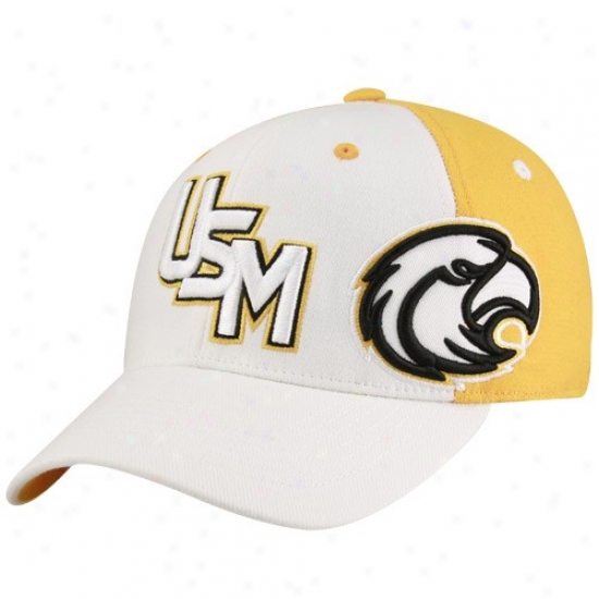 Southerly Miss Golden Eagles Caps : Crop Of The World Southern Miss Golden Eagles Gold-white X-ray Flex Fit Caps