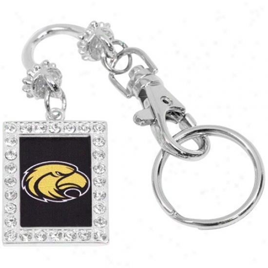 Southern Miss Golden Eagles Rectangle Crystal Keycuain