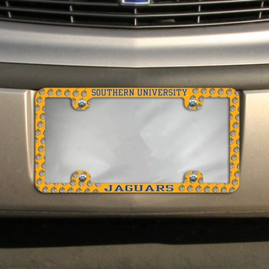 Soithern University Jaguars Thin Rim Mini-logo License Plate Frame