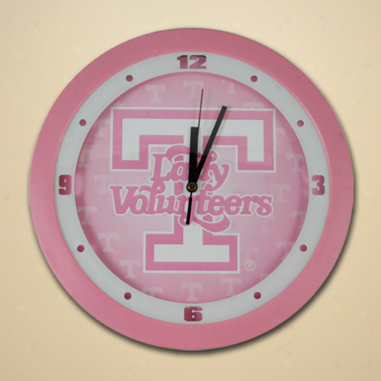 Tennessee Lady Vols Pink Dimension Wall Clock