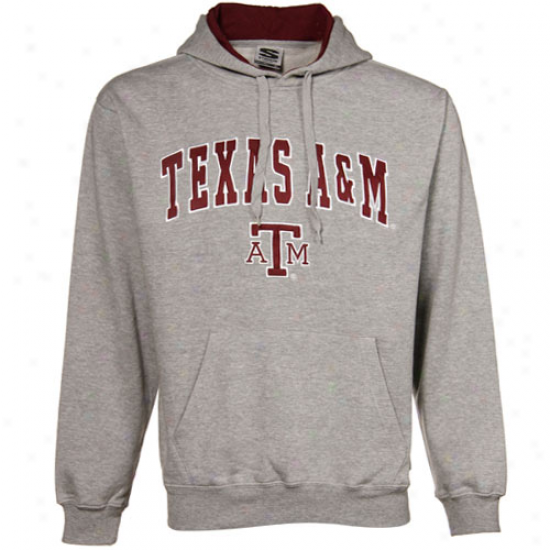 Texas A&m Aggies Stuff: Texas A&m Aggies Ash Classic Twill Pullover Hoody Sewatshirt