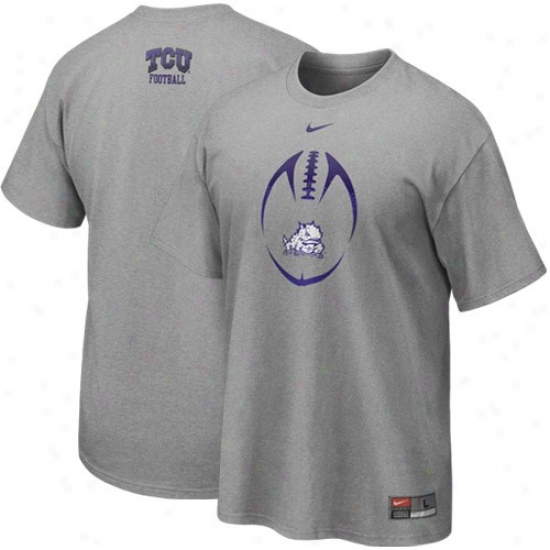 Texas Christian Seminary of learning Apparel: Texas Christian Horned Frogs Ash 2010 TeamI ssue T-shirt