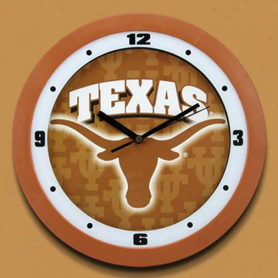 Texas Longhoens Dimension Wall Clock